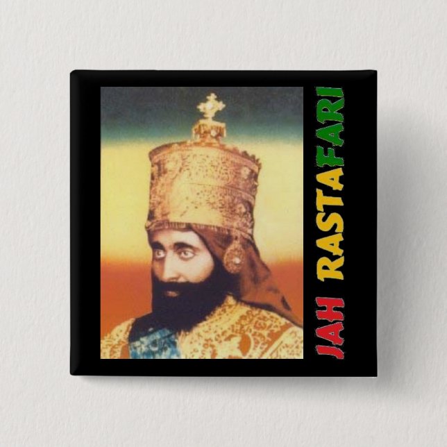 Jah Rastafari Badge (Front)