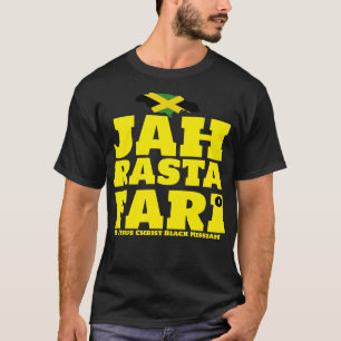 JAH RASTAFARI & BLACK MESSIAH Basic Dark T-Shirt