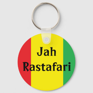 Jah Rastafari Design Rasta Keychain