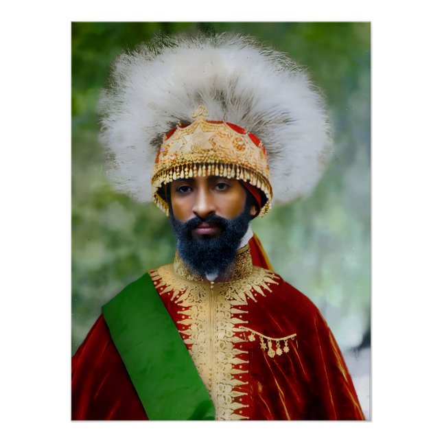 Jah Rastafari Haile Selassie Rasta Livity Roots Poster (Front)