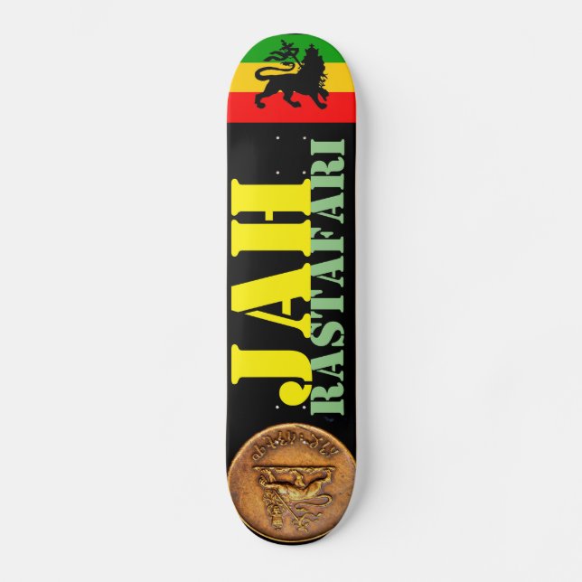 JAH RASTAFARI Skateboard (Front)
