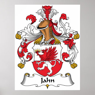 Jahn Family Crest Poster