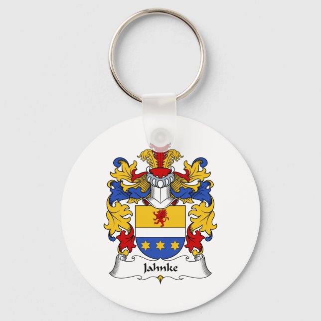 Jahnke Family Crest Key Ring (Front)