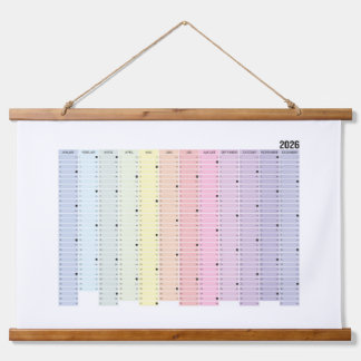 Jahreskalender 2026 hanging tapestry