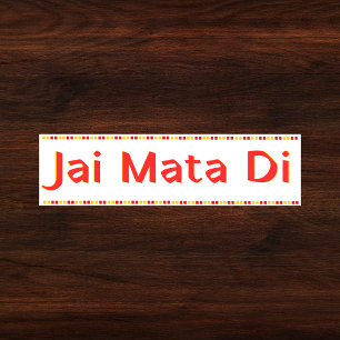 "Jai Mata Di" Maa Durga Hindu Bumper Sticker