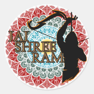Jai Shree Ram  Classic Round Sticker