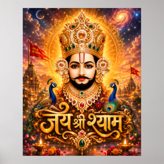 Jai Shri Khatu Shyam Ji Devotional Artwork Poster
