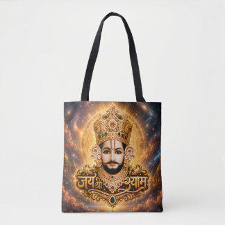 Jai Shri Khatu Shyam Ji Devotional Artwork Tote Bag
