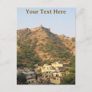 Jaigarh Fort near Jaipur, India. Customisable Postcard