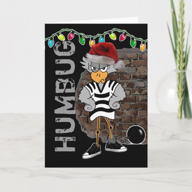 Jail Bird Christmas Card (Front)
