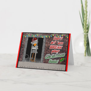 Jail Bird Christmas Card