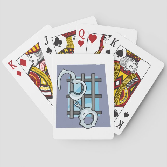 Jail Handcuffs Playing Cards (Back)