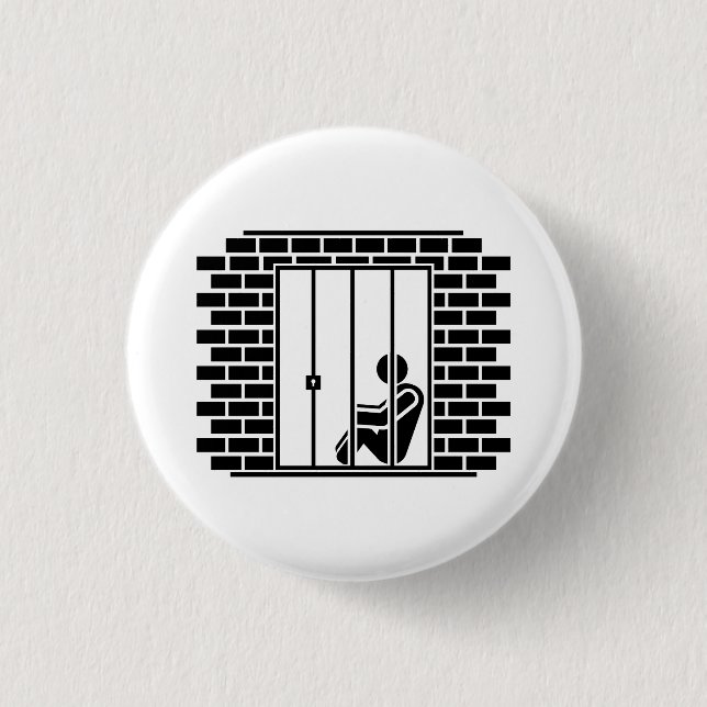 'Jail Time II' Pictogram Button (Front)