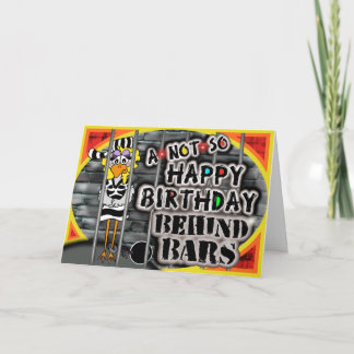 Jailbird Birthday Card