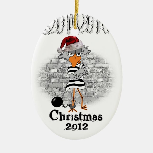 Jailbird Christmas ornament (Front)