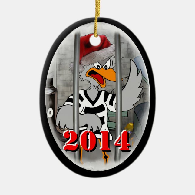 Jailbird Christmas Ornament 2014 (Front)