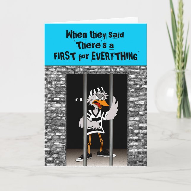 Jailbird Greeting card (Front)
