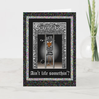 Jailbird Greeting card