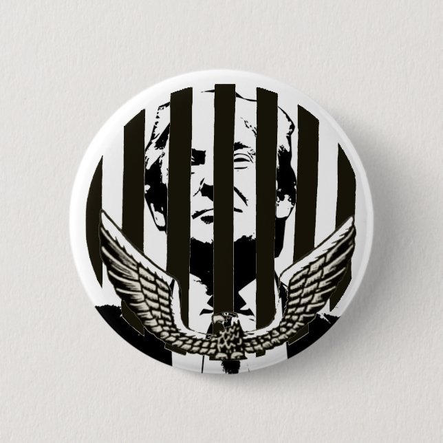 Jailbird Trump 6 Cm Round Badge (Front)