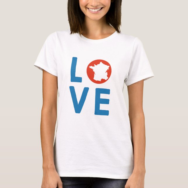 J'aime la France  T-Shirt (Front)