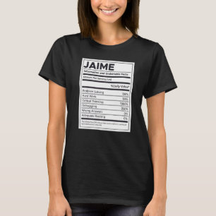 Jaime Nutrition Information Problem Solving Hard W T-Shirt
