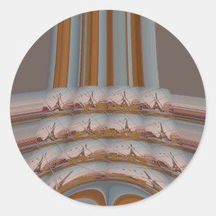 J'aime Paris ( I Love Paris ) Classic Round Sticker