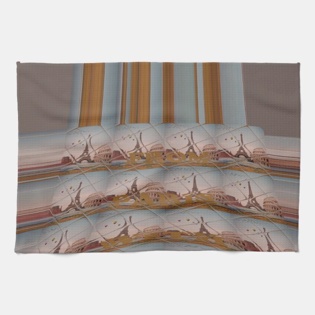 J'aime Paris ( I Love Paris ) Tea Towel (Horizontal)