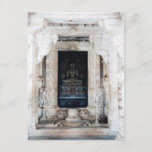 Jain buddha postcard
