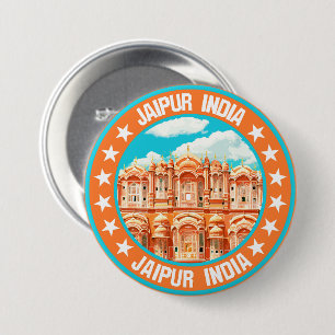 Jaipur India                                       7.5 Cm Round Badge