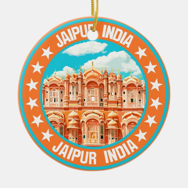 Jaipur India                                       Ceramic Tree Decoration (Front)