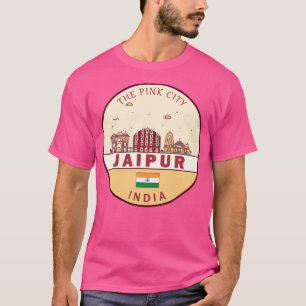 Jaipur India City Skyline Emblem T-Shirt