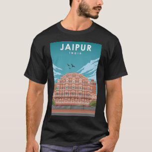 Jaipur India Minimal Travel Poster T-Shirt