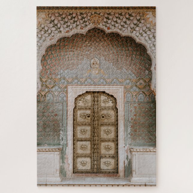 Jaipur India Mosaic Tile Palace Doorway Photo Jigsaw Puzzle (Vertical)