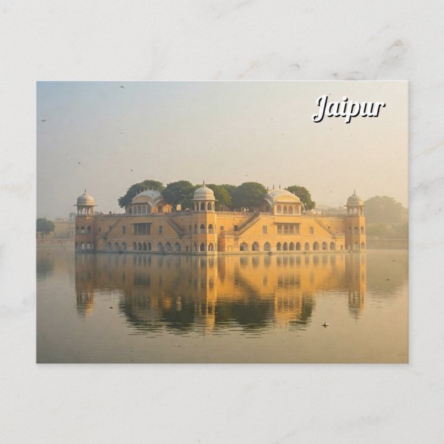 Jaipur Jal Mahal Souvenir Postcard (Front)