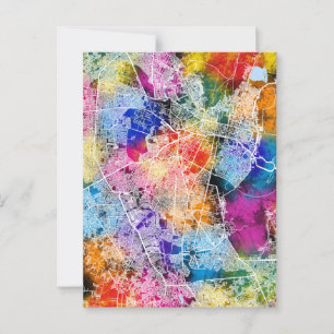 Jaipur Rajasthan City Map Postcard