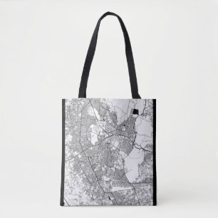 Jaipur Rajasthan Map Tote Bag
