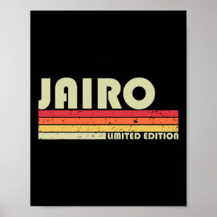Jairo Gift Name Personalised Funny Retro Vintage B Poster