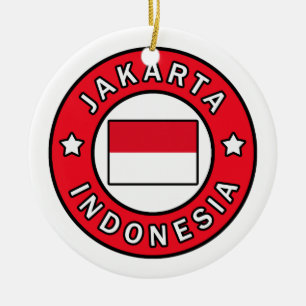 Jakarta Indonesia Ceramic Tree Decoration