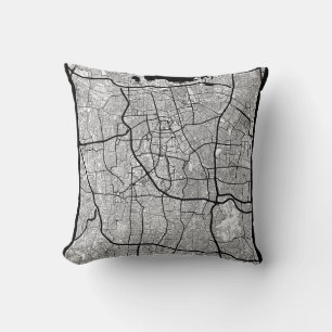 Jakarta Indonesia Map Cushion