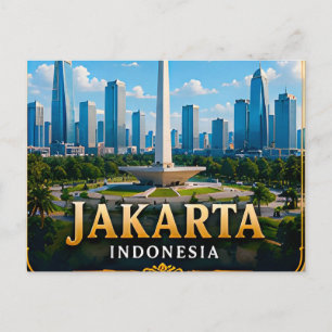 Jakarta Indonesia Tropical Capital 📍 Postcard