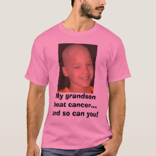 jake cancer headshot, My grandson beat cancer..... T-Shirt