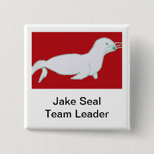 Jake Seal 15 Cm Square Badge