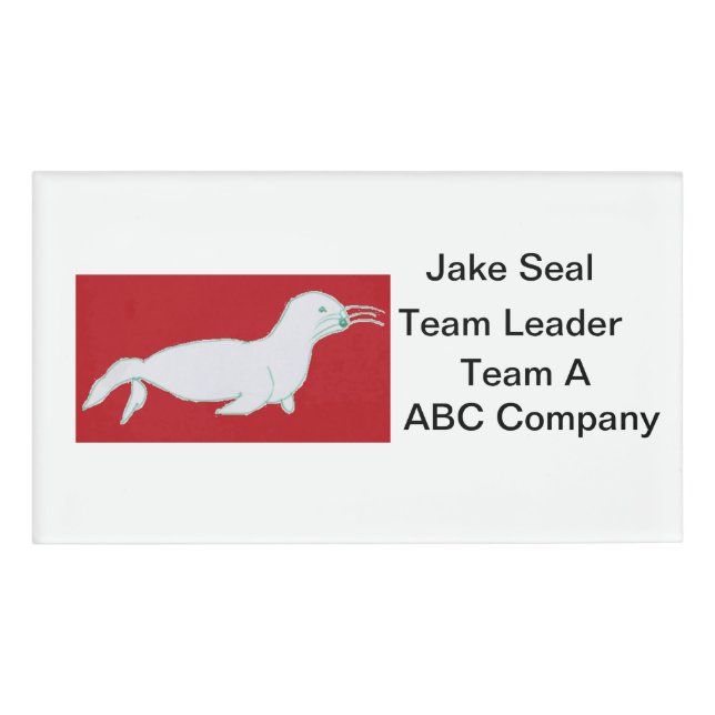 Jake Seal Name Tag (Front)