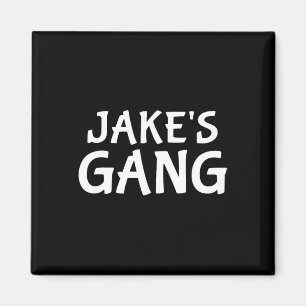 Jake's Gang First Name Jake Bachelor Party Wedding Magnet