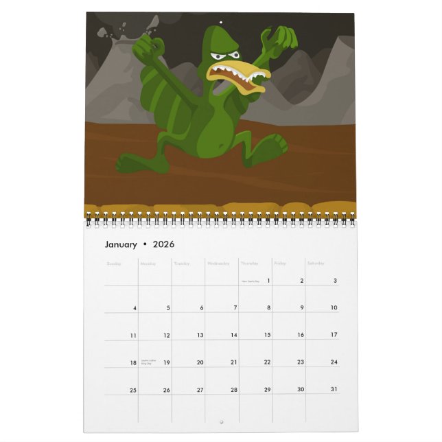 JakeWozniak.com 2012 Calendar (Jan 2026)