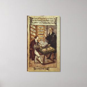 Jakob Fugger in his office, 1518 Canvas Print