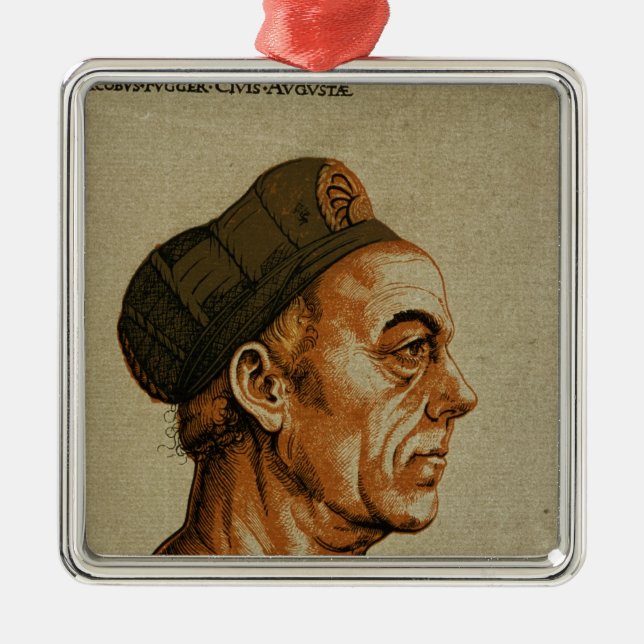 Jakob Fugger Metal Tree Decoration (Front)