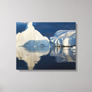 Jakobshavn Glacier Disko Bay Ilulissat, Greenland Canvas Print