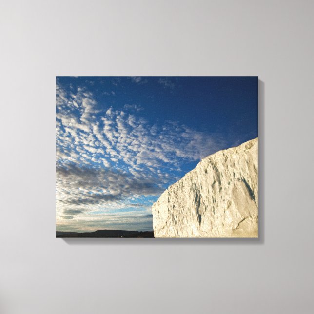 Jakobshavn Glacier in Disko Bay Canvas Print (Front)