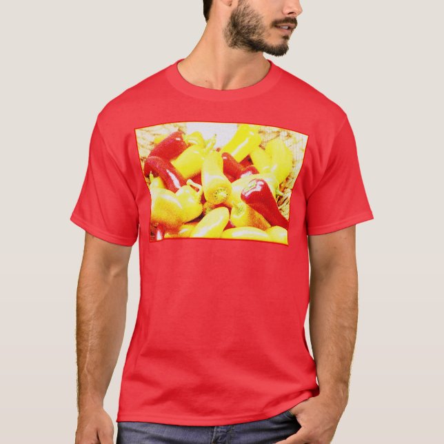 "Jalapeno Chilli Peppers" Cute Photo. Buy Now T-Shirt (Front)